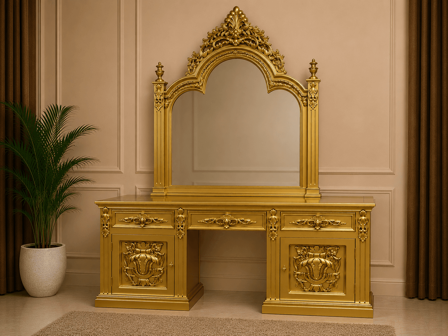 Premium Jahez Set (Deco Polish) — Dressing table