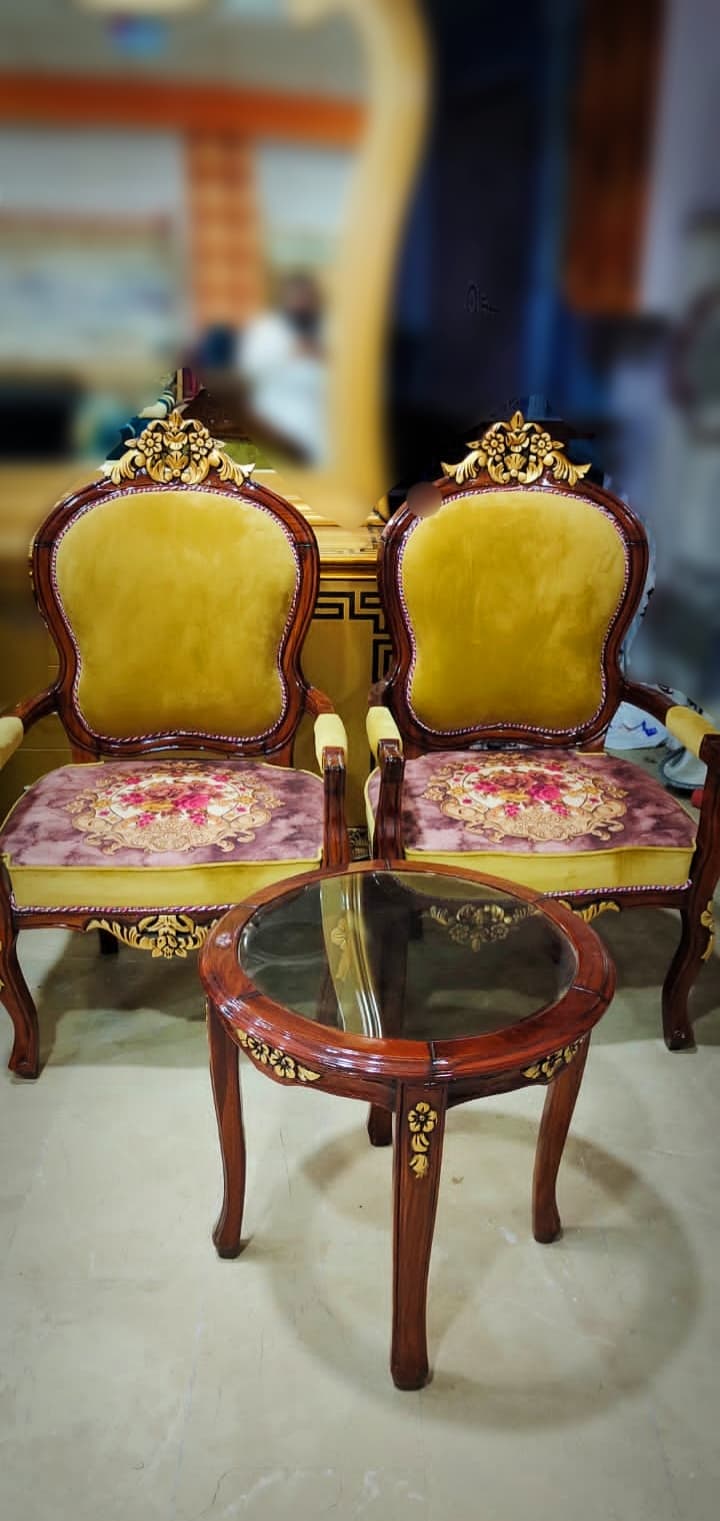 Gulab Bedroom Chair Set — Bedroom Chairs | Alfalah Furniture Rawalpindi