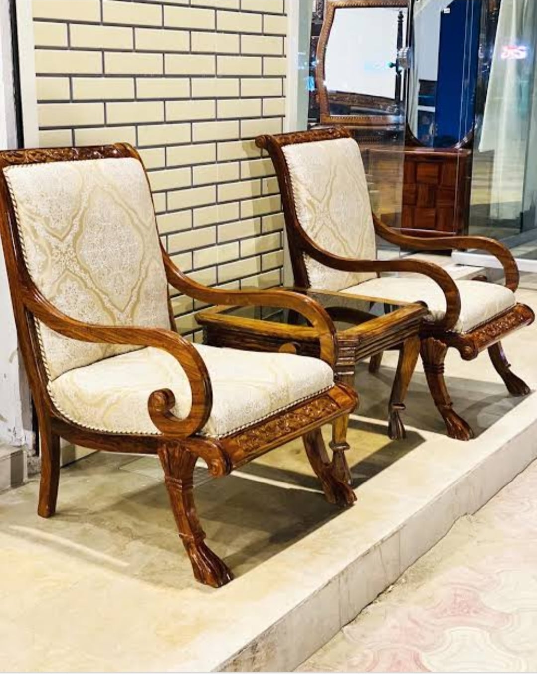 Round R.M bedroom chairs set — Bedroom Chairs | Alfalah Furniture Rawalpindi