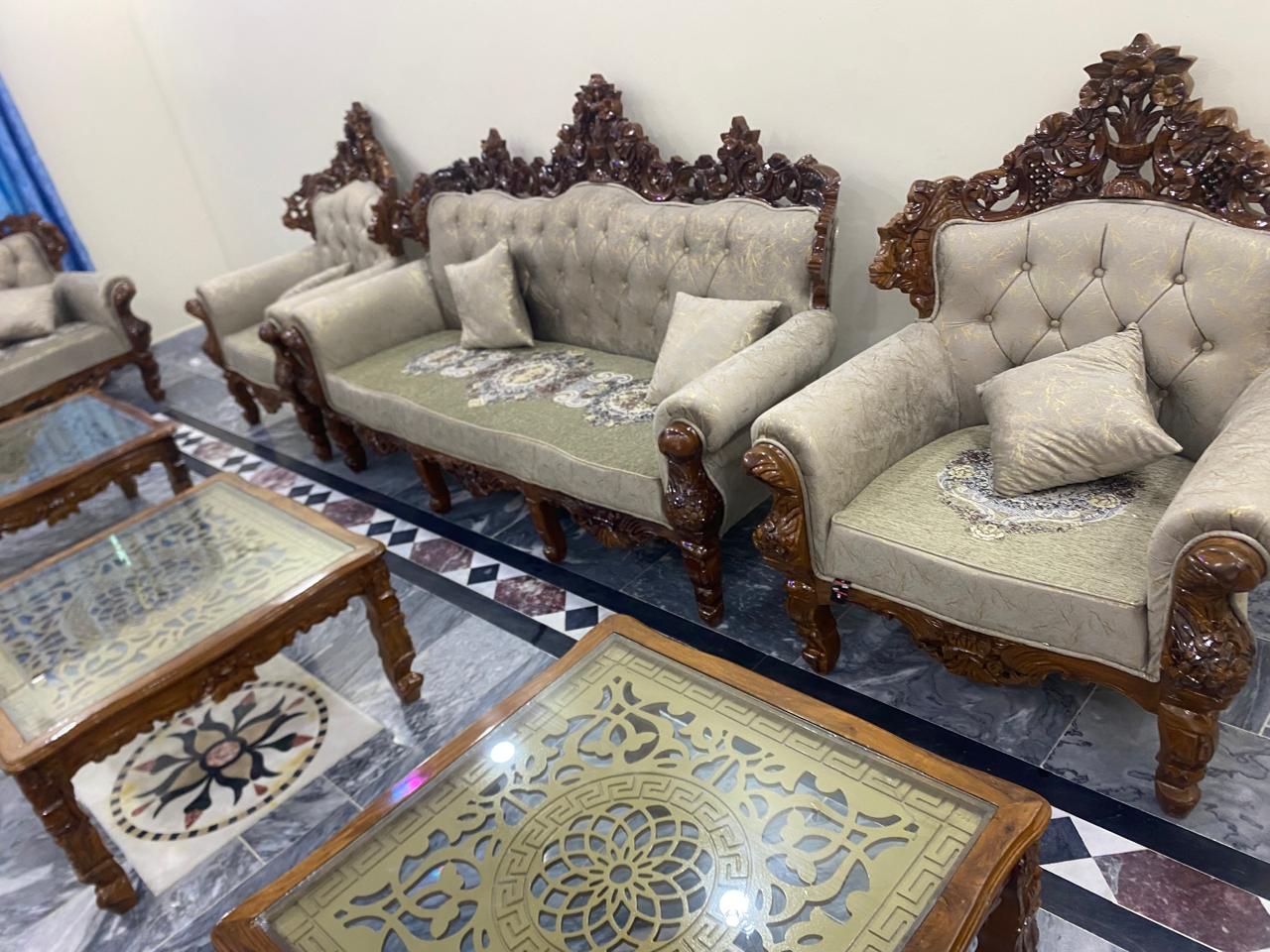Chinioti 5 seater sofa — Sofa Collection | Alfalah Furniture Rawalpindi