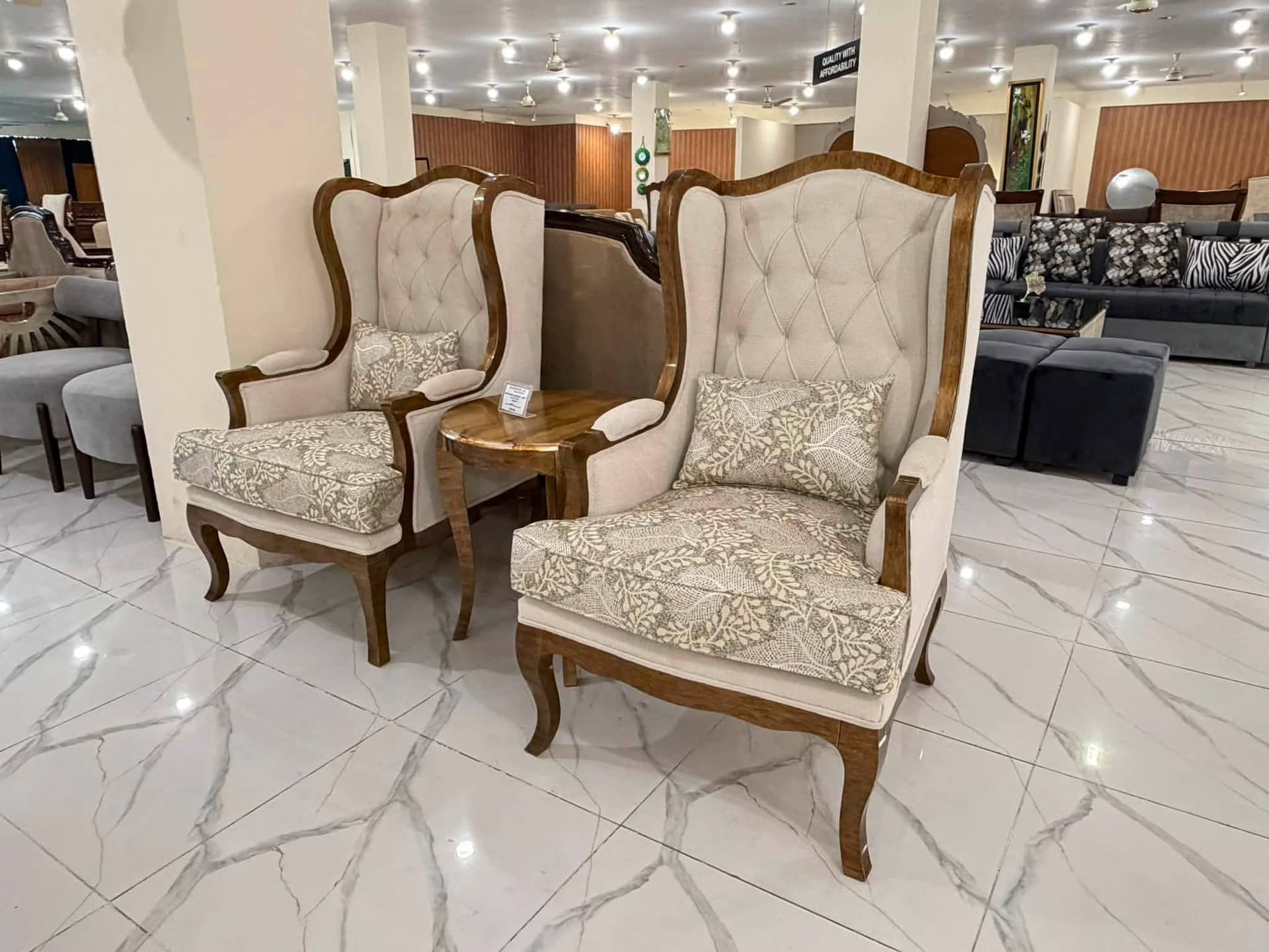 Victoria style bedroom chairs set — Bedroom Chairs | Alfalah Furniture Rawalpindi